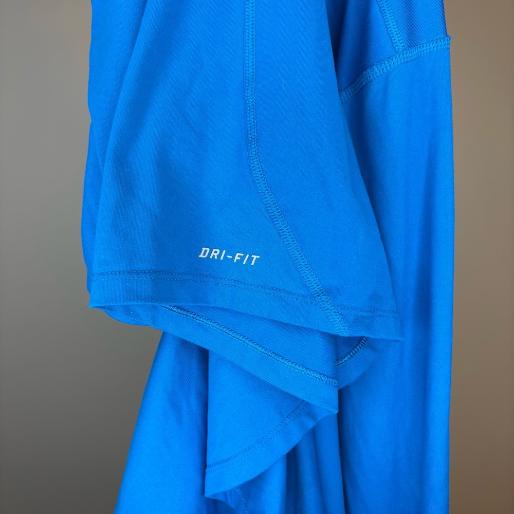 Nike Dri-Fit Quarter Zip Blue Long Sleeve Running Jacket Size XL - Picture 9 of 10